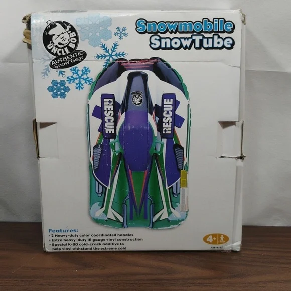 Inflatable Snowmobile Snow Tube - Picture 2 of 4